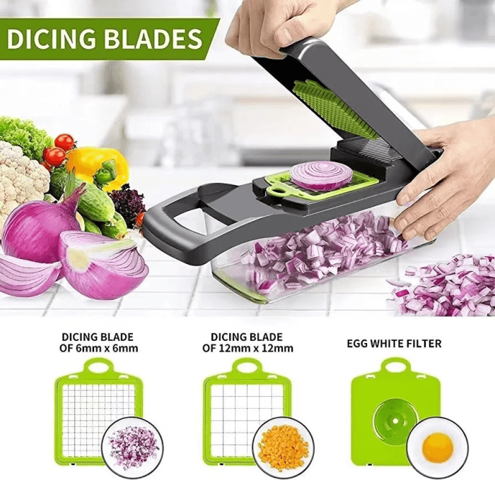 GearUP VC14 Premium 14-in-1 Vegetable and Fruits Multifuction Cutting Slicer Kitchen Tools - Image 3