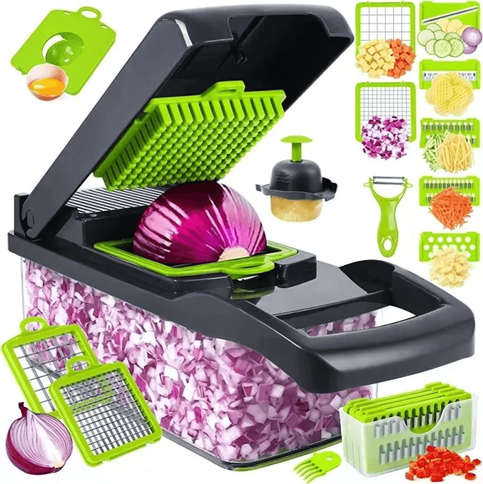 GearUP VC14 Premium 14-in-1 Vegetable and Fruits Multifuction Cutting Slicer Kitchen Tools - Image 5