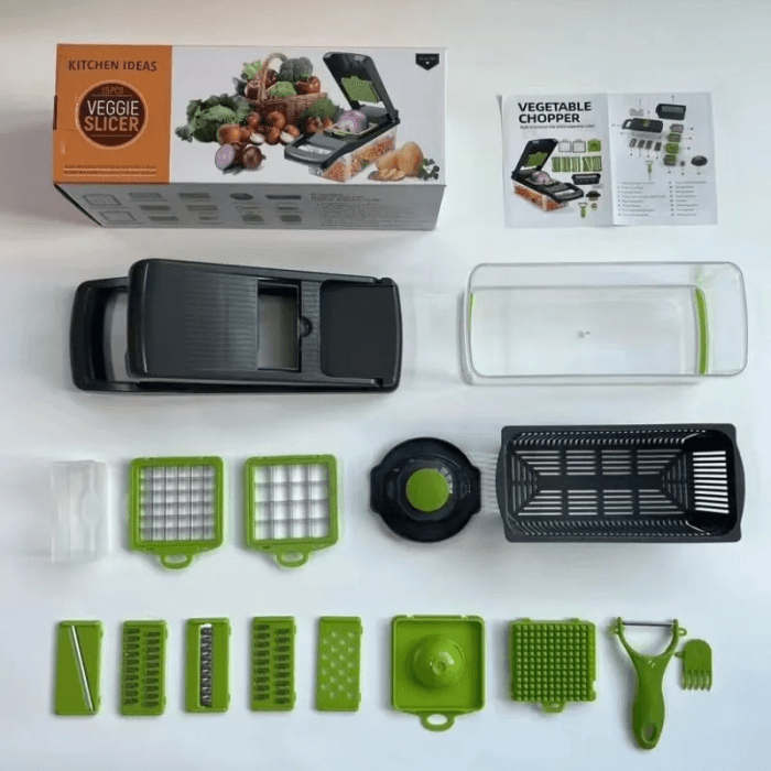 GearUP VC14 Premium 14-in-1 Vegetable and Fruits Multifuction Cutting Slicer Kitchen Tools - Image 7